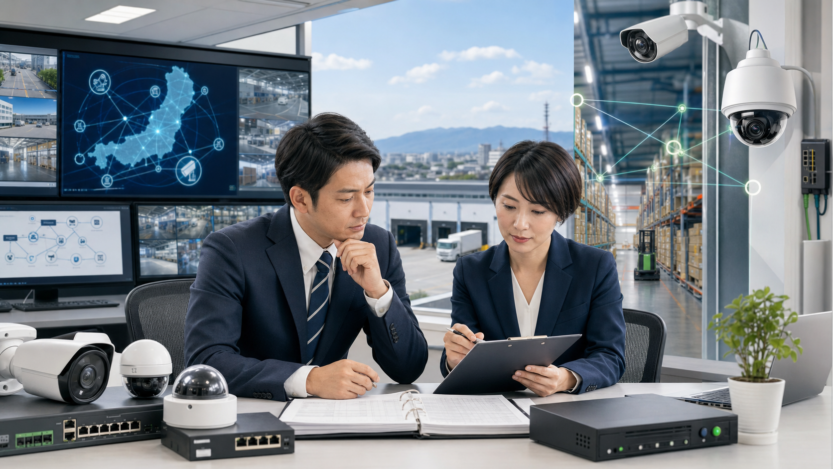 宇都宮・北関東の物流倉庫向け遠隔監視ネットワークカメラ会社の買収M&Aを表すアイキャッチ画像
